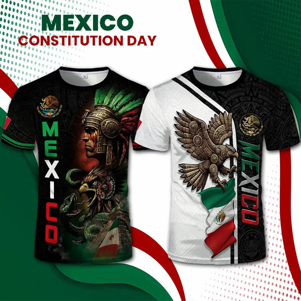 Camiseta para hombre del Día de la Constitución Mexicana