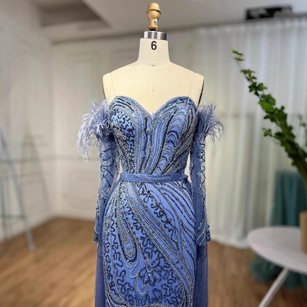 Vestido árabe de lujo sirena