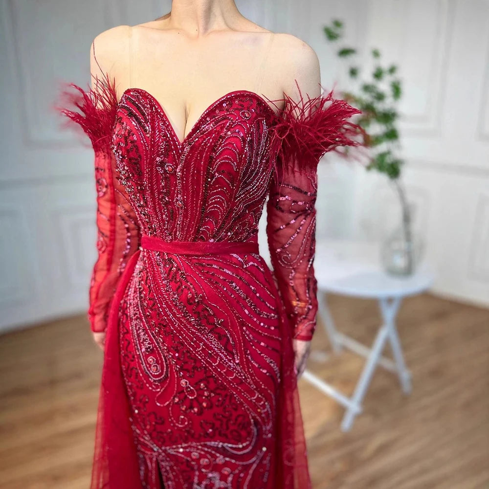 Vestido árabe de lujo sirena