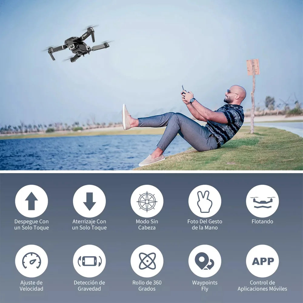 Mini Drone con Cámara 4K
