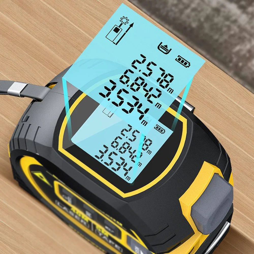 Medidor de distancia láser, cinta métrica láser, telémetro láser Digital