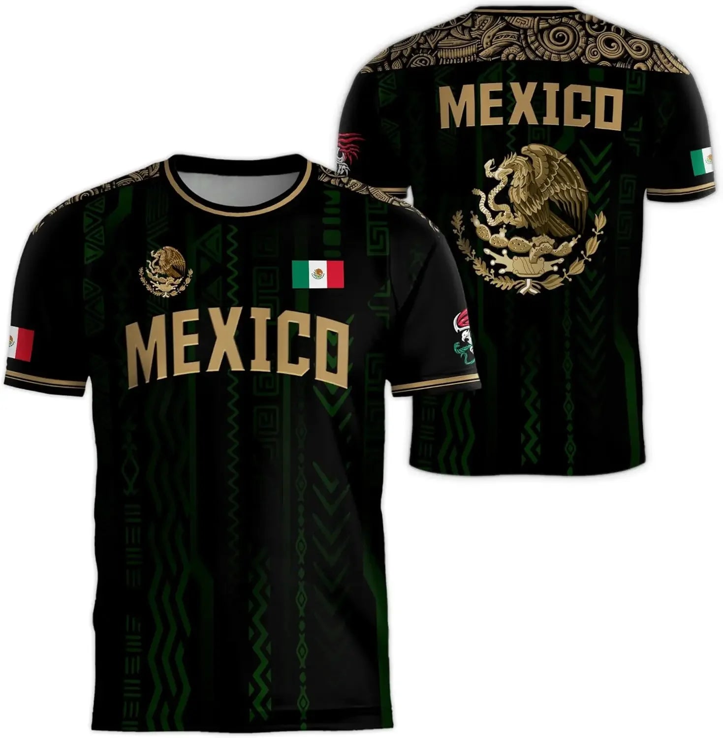 Camiseta con Bandera Mexicana para Hombre