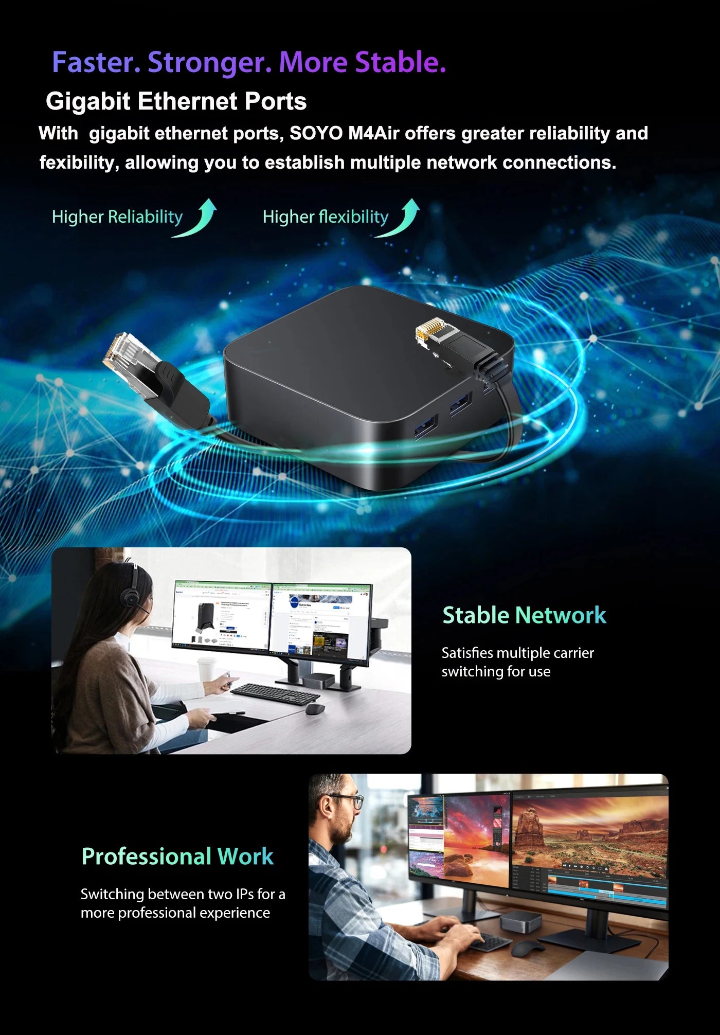 Mini PC DDR4 16GB RAM 512GB ROM WiFi5 BT5.0