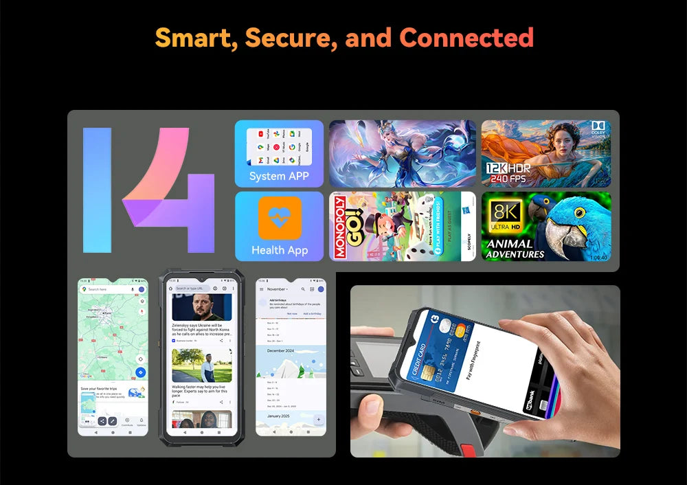 Smartphone resistente 5G, Dimensidad 8200,