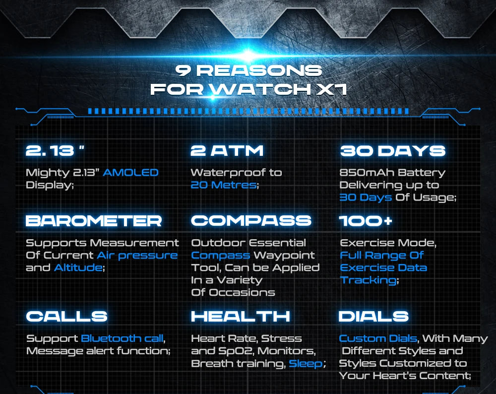 reloj inteligente para hombre,