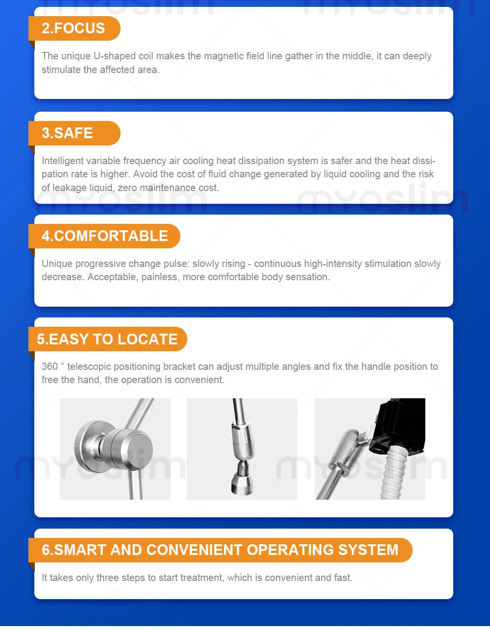 Portátil Emtt fisioterapia Magnetoterapia