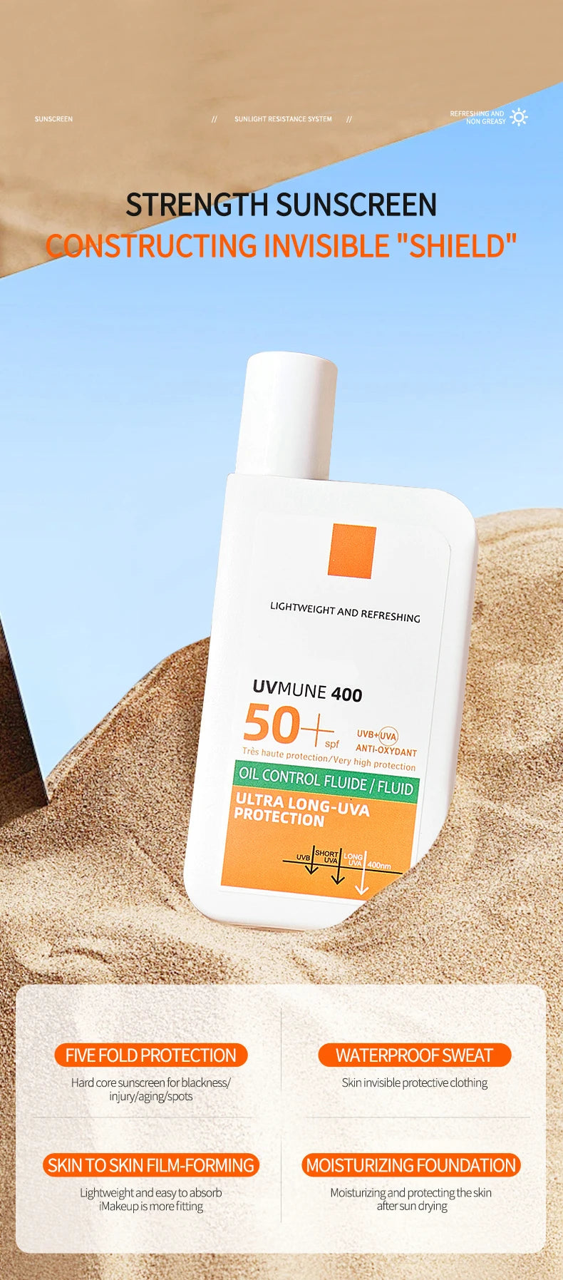 Loción de protección solar Original SPF50 +,