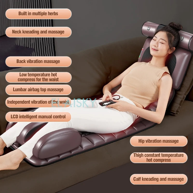 Cojín eléctrico de masaje de cuerpo completo