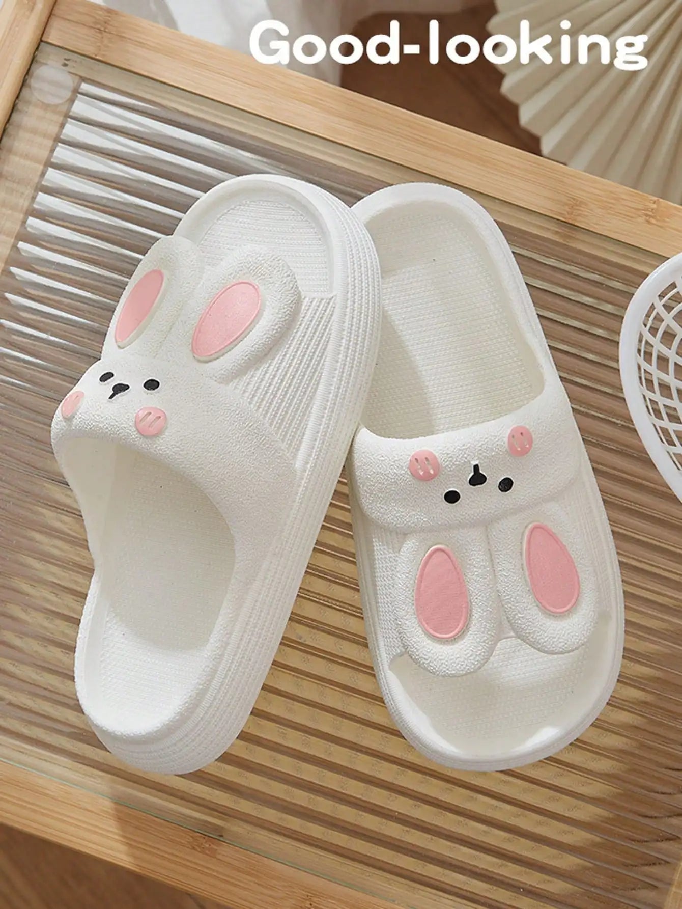Sandalias De Moda Para Dama Diseño De Conejo Animado
