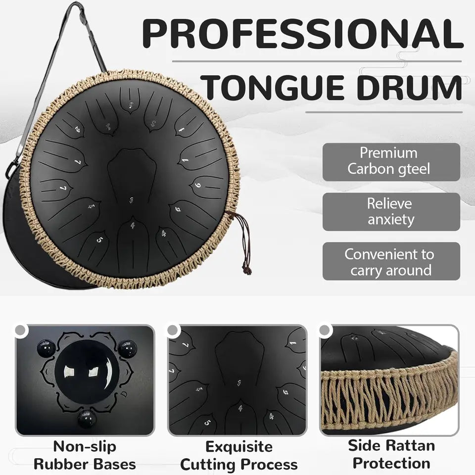 Tambor de música Hluru, 15 notas