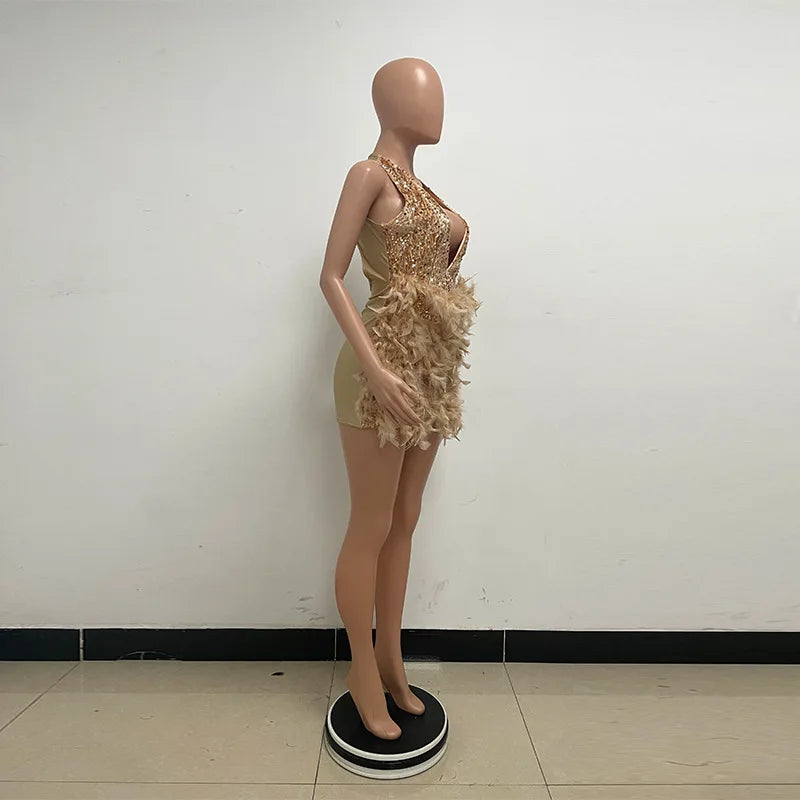 Vestido corto a la Cadera