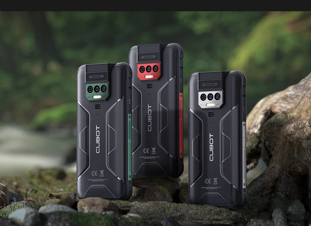 Smartphone resistente al agua IP68 Android 13, , 12 GB de RAM (6 + 6 GB), 256 GB