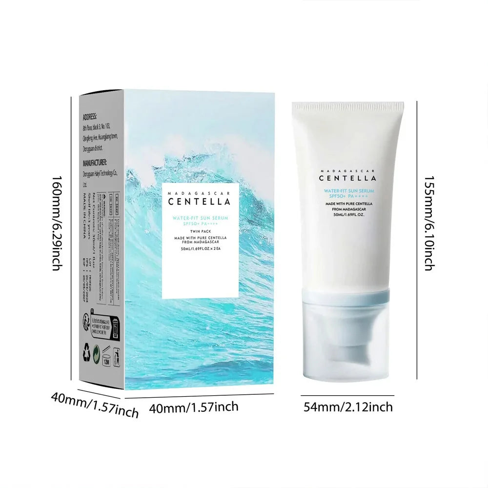 50+ Protector solar Facial Centella Protector solar crema blanqueadora