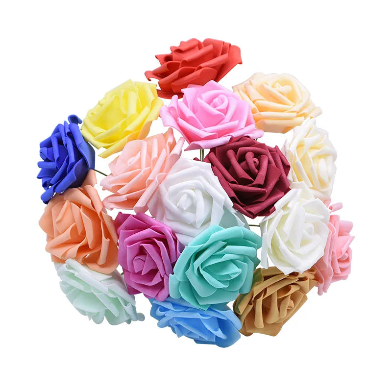 rosas artificiales de espuma