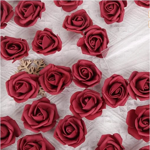 Rosa de espuma, flores artificiales