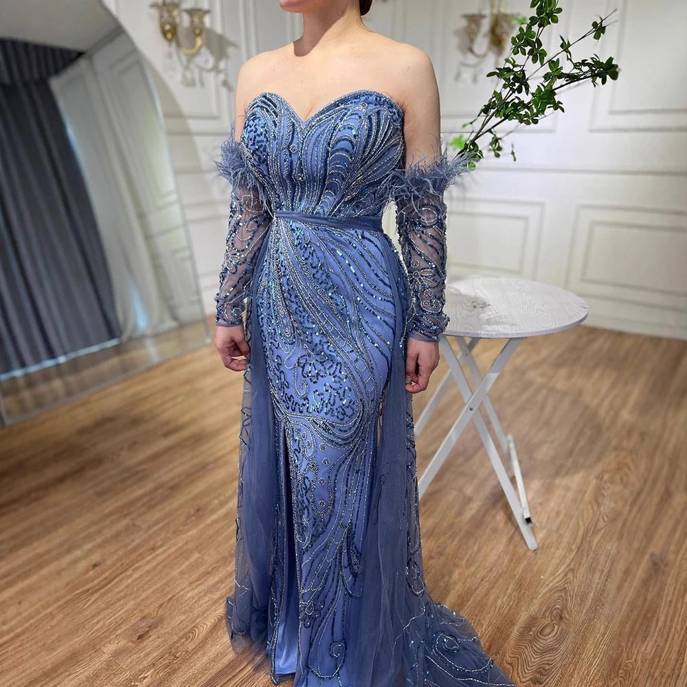 Vestido árabe de lujo sirena