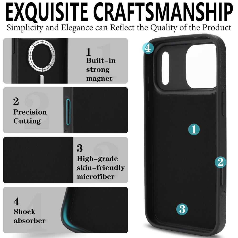 Funda magnética 2 en 1 para iPhone 17Air 17 Promax 16 Pro Max 15 Plus 14 13 12 16