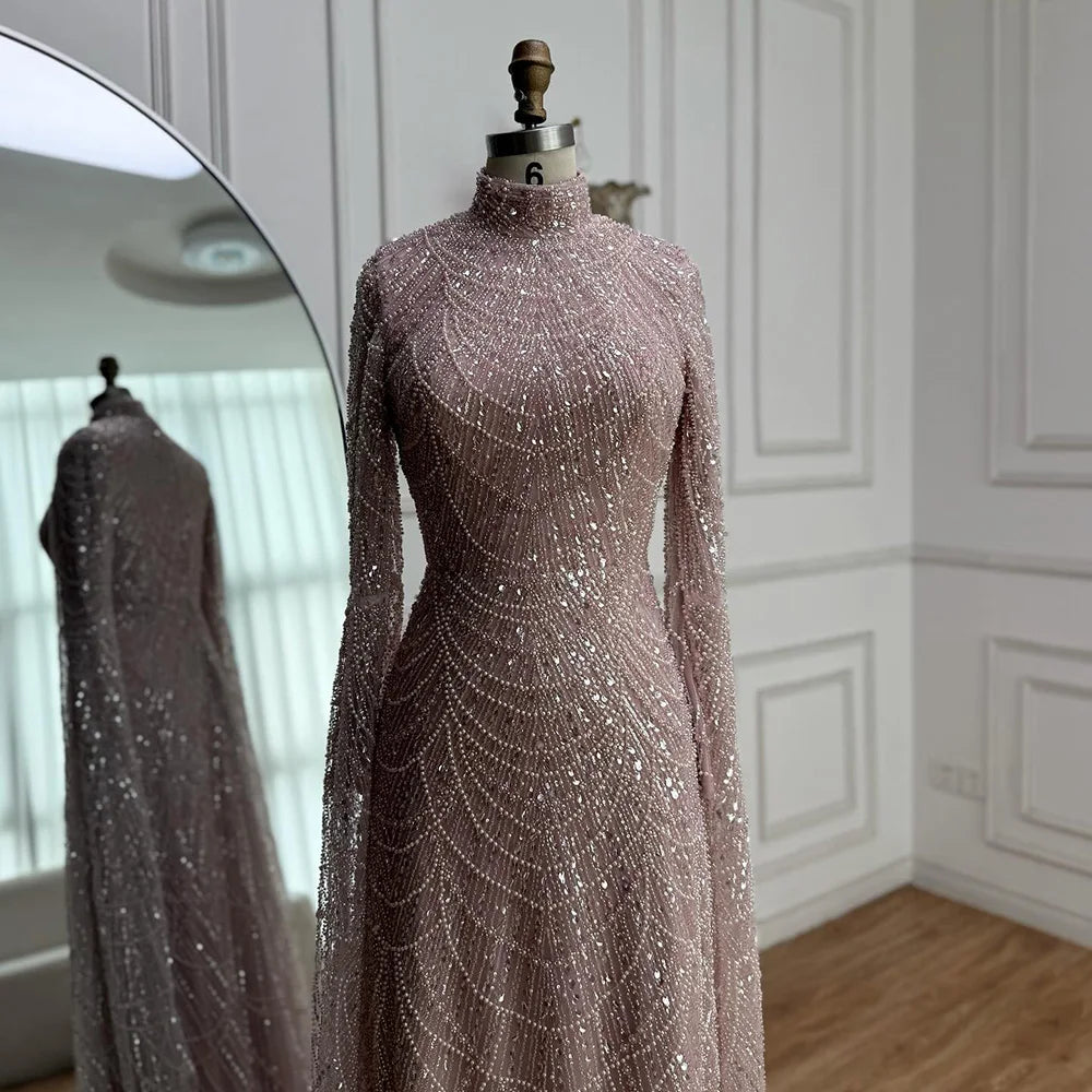 vestidos de noche vestido con cuentas para fiesta de mujer LA72591