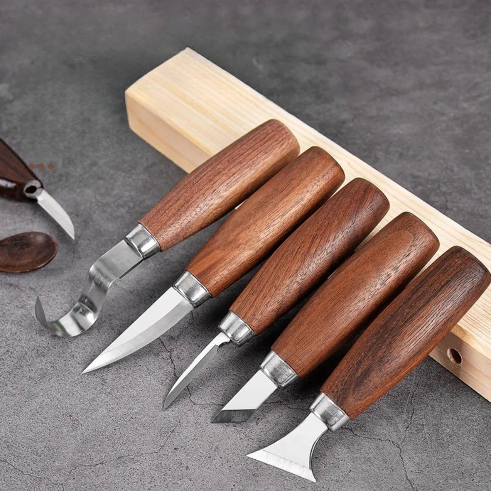 Kit de cuchillos para tallar madera