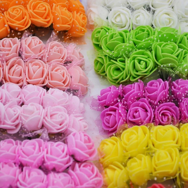 corona de flores artificiales DIY