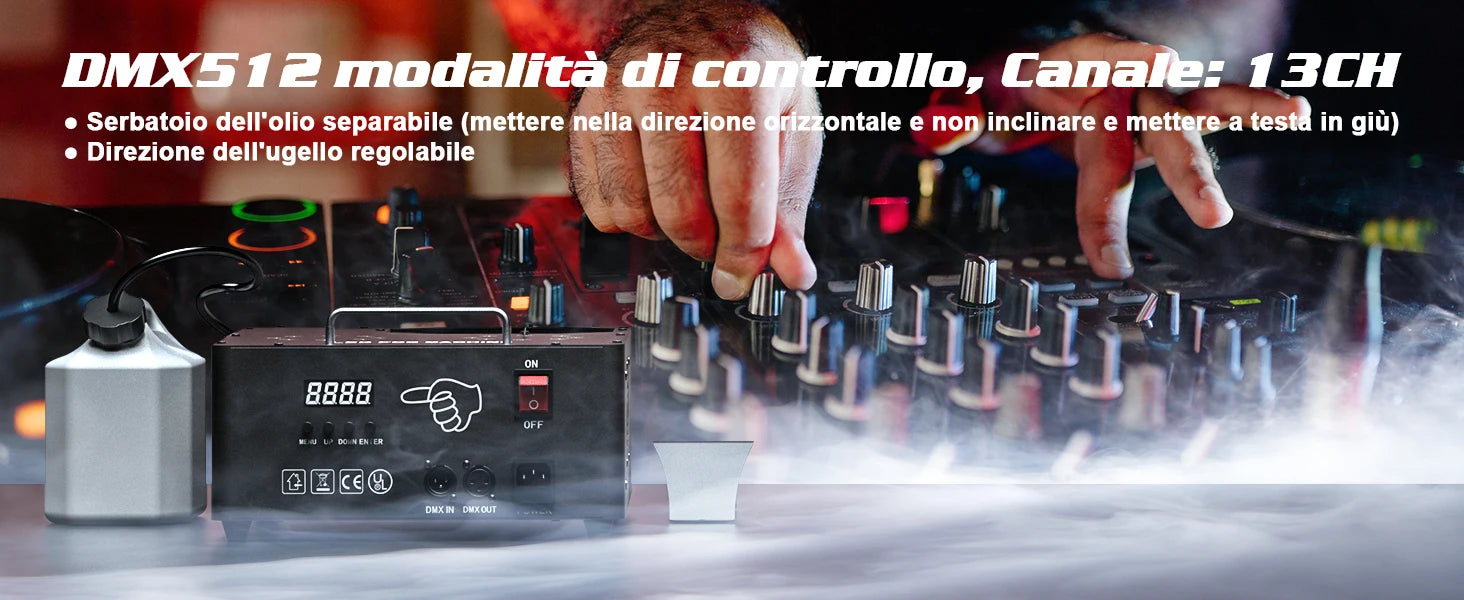 Máquina de niebla de 2000W, máquina de humo