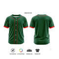 Camiseta de béisbol personalizada con estampado por sublimación