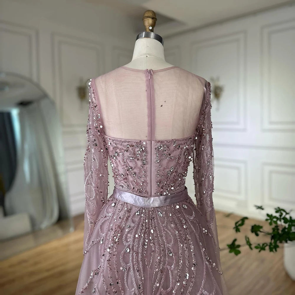 Vestido de noche de sirena árabe