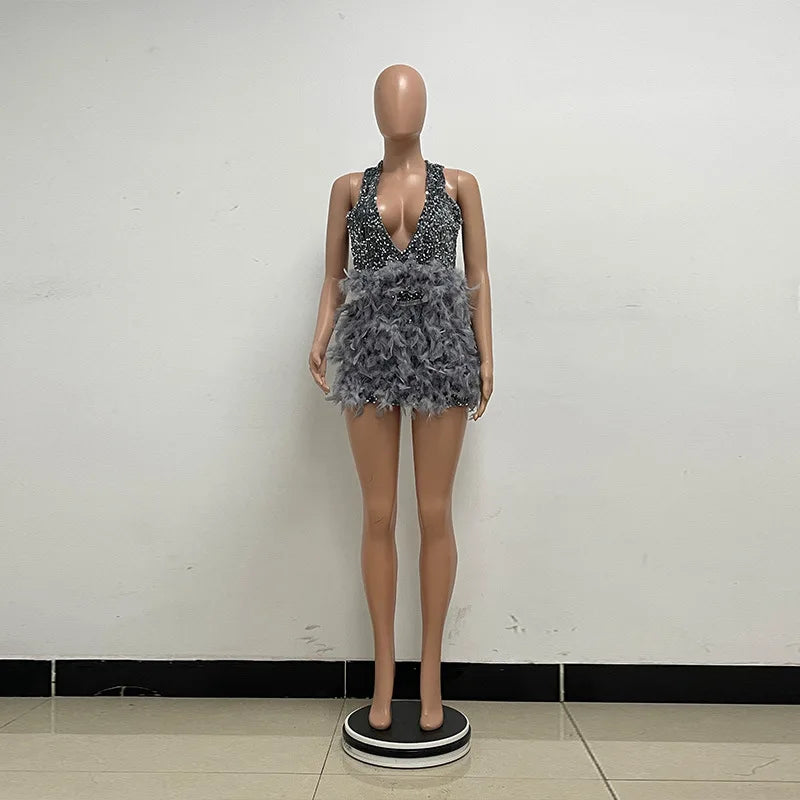 Vestido corto a la Cadera