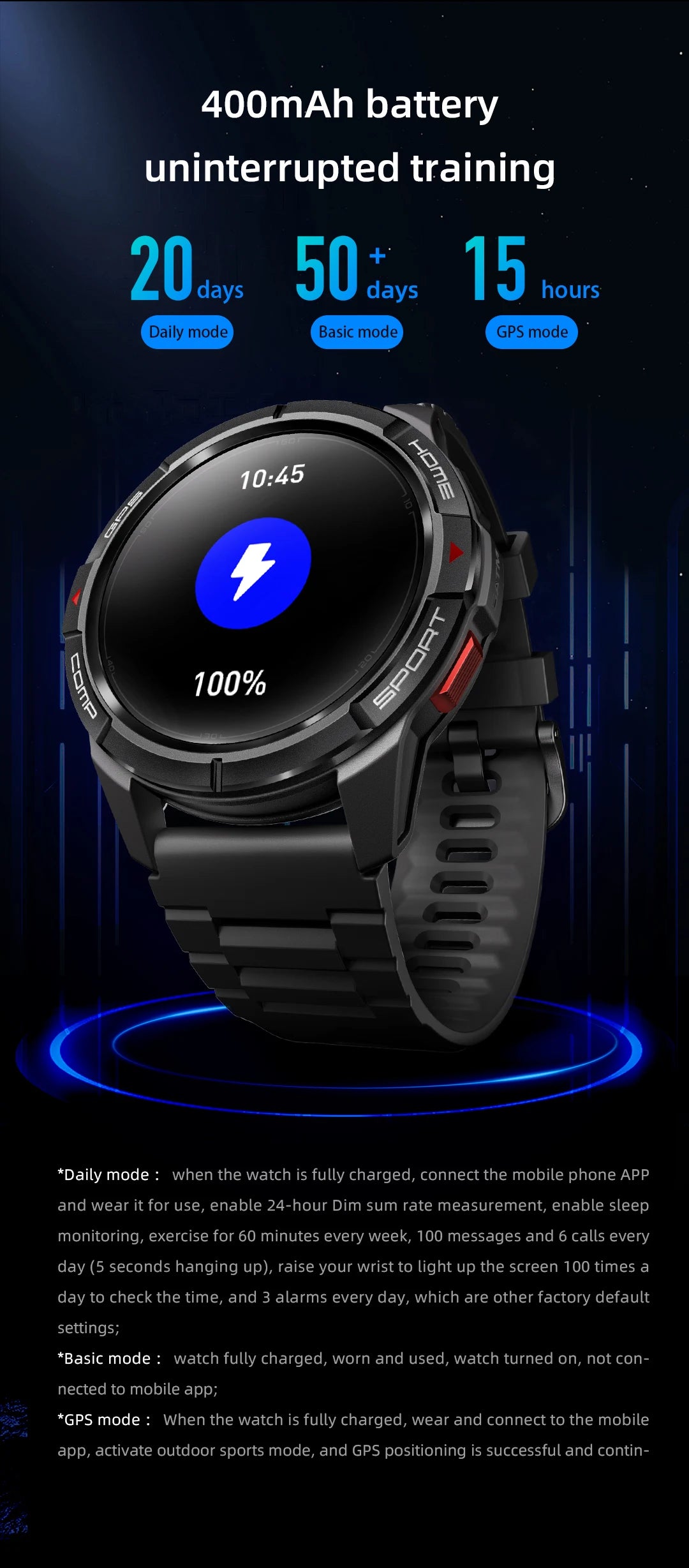 Reloj inteligente  impermeable