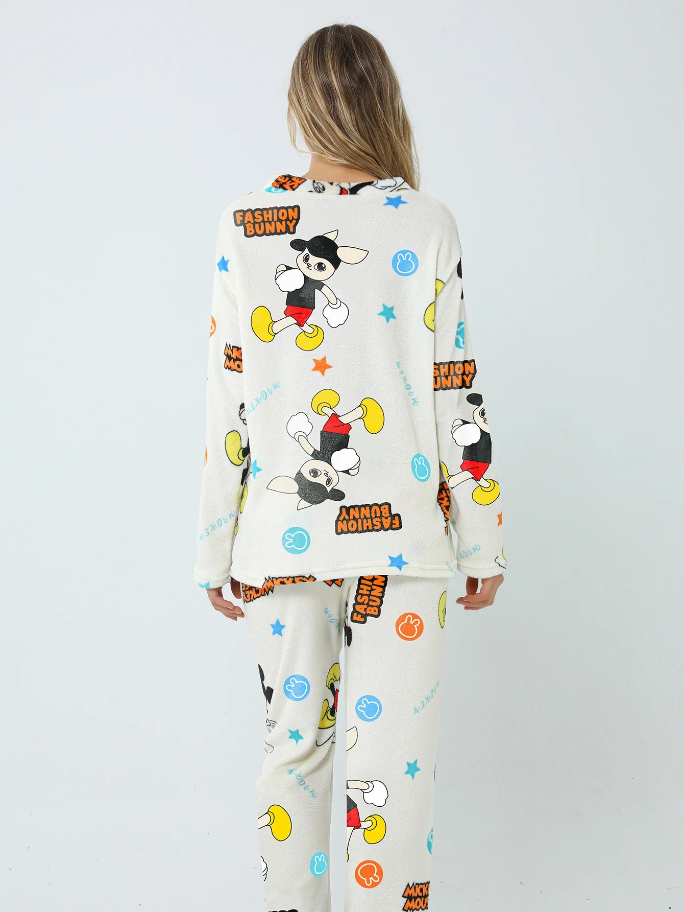 Conjunto de Pijama de Felpa