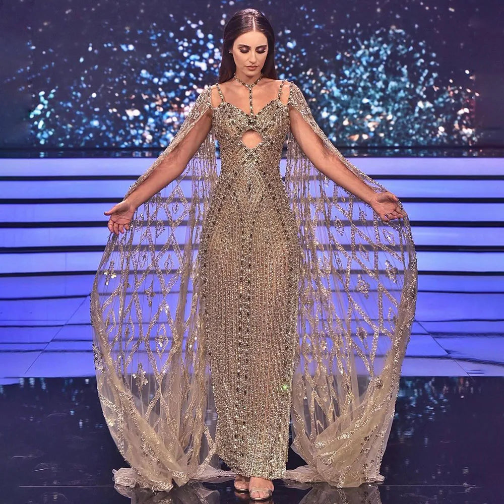 Vestido de noche estilo árabe