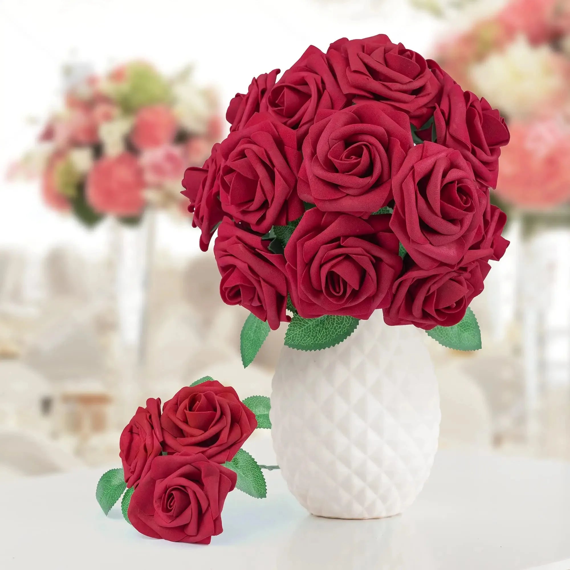 Flores artificiales de rosas