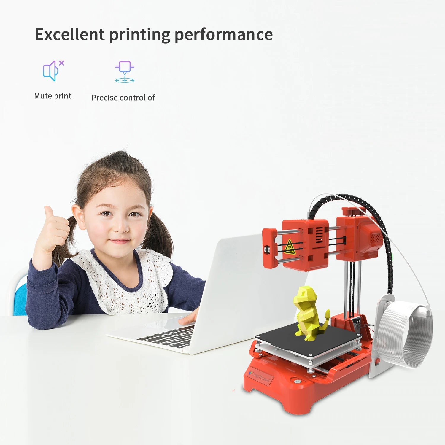 Mini impresora 3D de escritorio K7, tamaño de impresión de 100x100x100mm