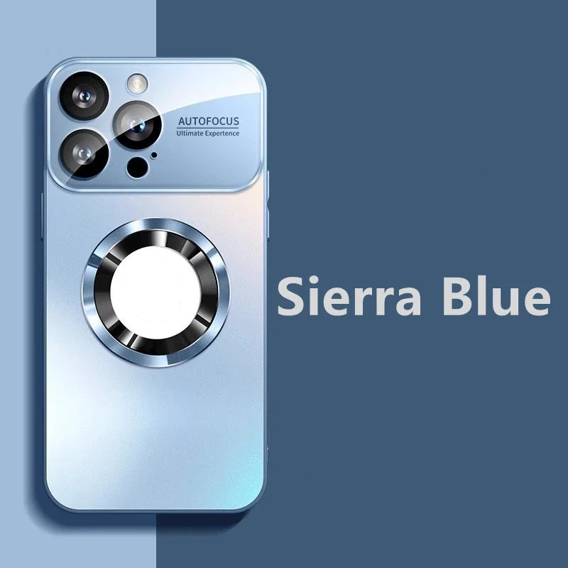funda mate metálica de titanio para iPhone 17 Air 16 15 14 13 12 11 Pro Max