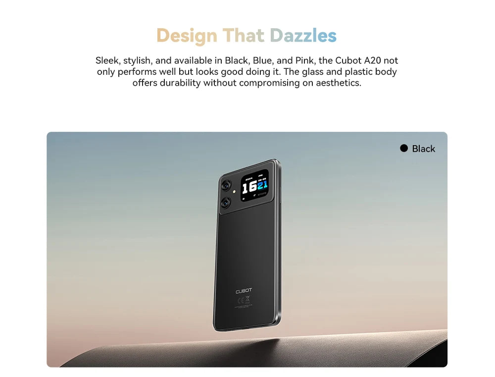 Smartphone Android 14, 12GB RAM (4GB+8GB ampliados)+128GB