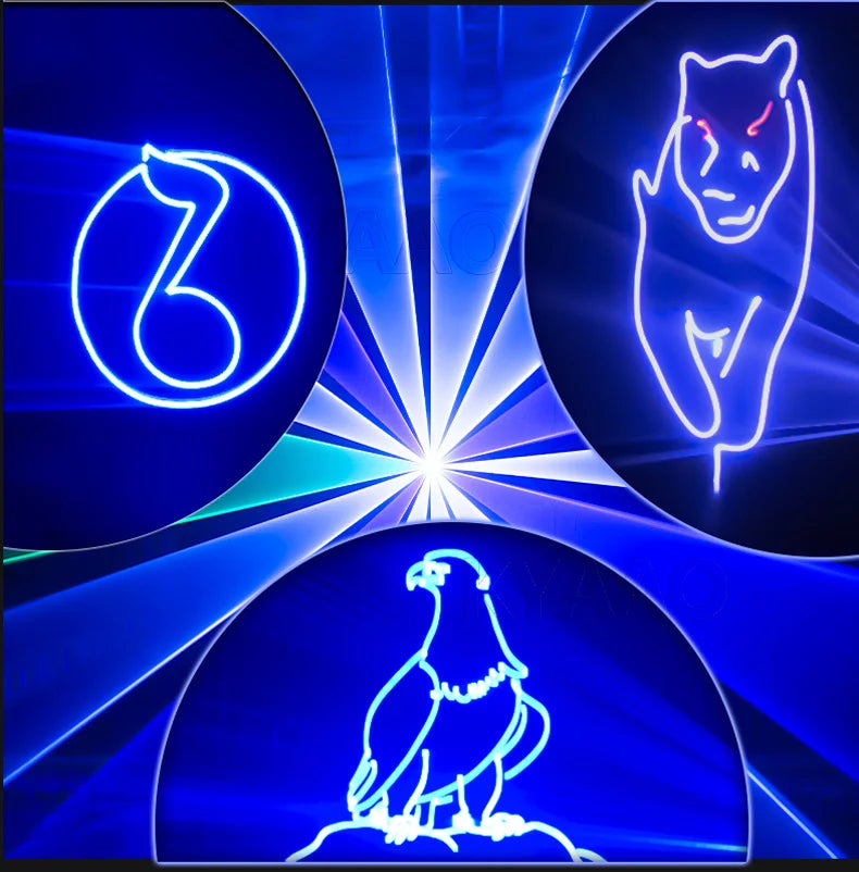 Proyector de iluminación de escenario de discoteca láser de 5W con Control