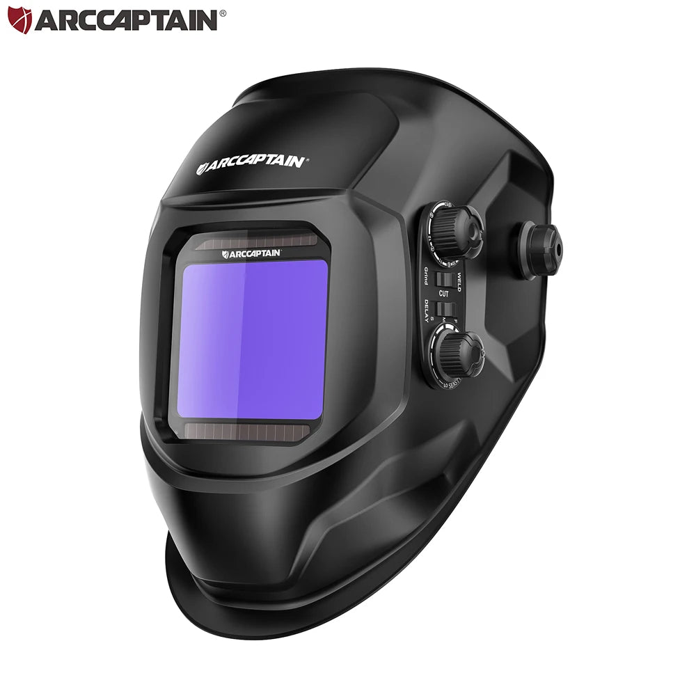 Casco de soldadura con vista grandeenergía Solar, oscurecimiento automático