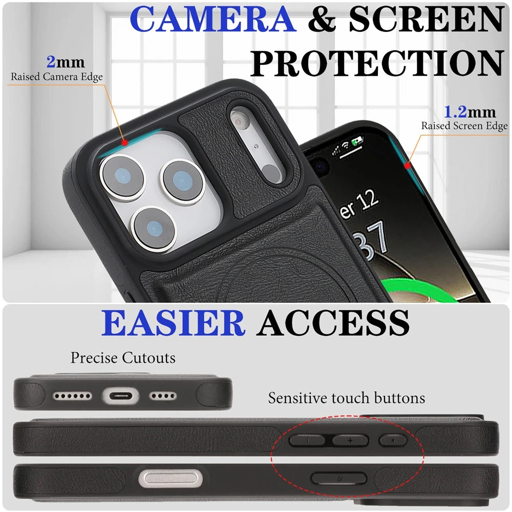 Funda magnética 2 en 1 para iPhone 17Air 17 Promax 16 Pro Max 15 Plus 14 13 12 16