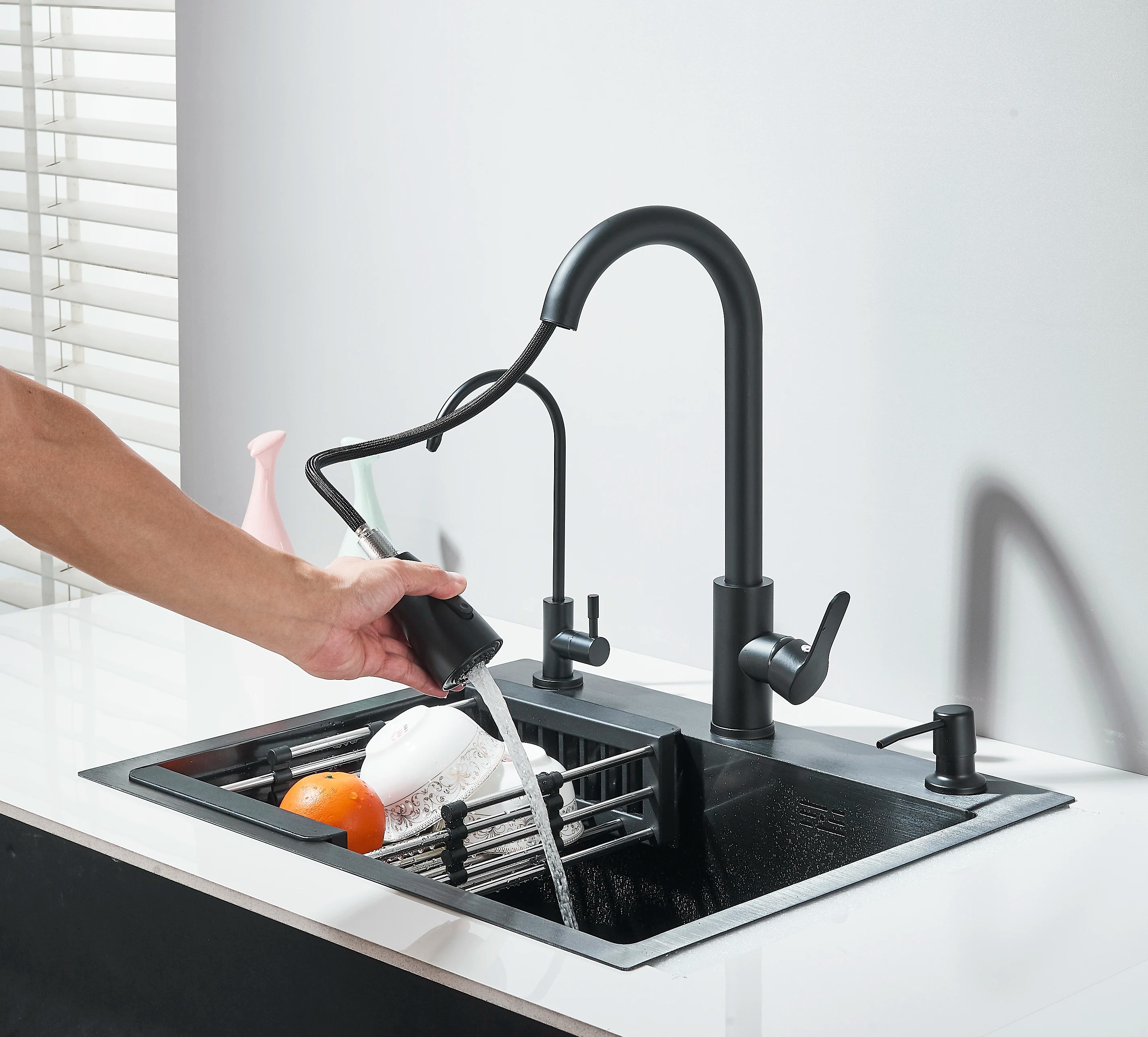 Fregadero de cocina multifunción de acero inoxidable