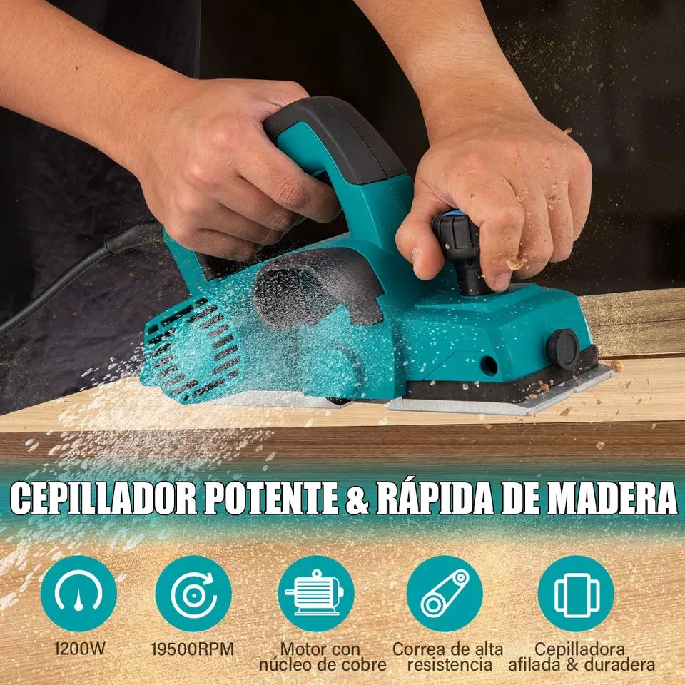 Cepilladora eléctrica para carpintería