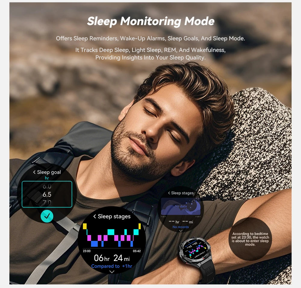 Smartwatch AMOLED de 1,43 pulgadas, reloj deportivo