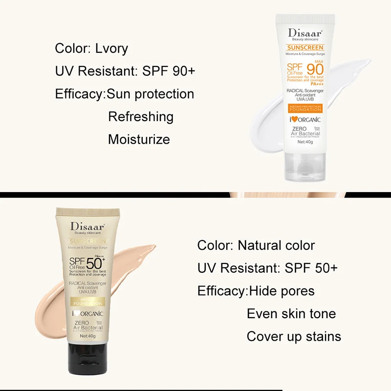 Protector solar Facial y corporal, crema solar blanqueadora,