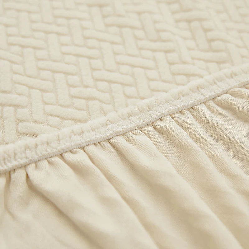 Funda de sofá elástica Jacquard para sala de estar,