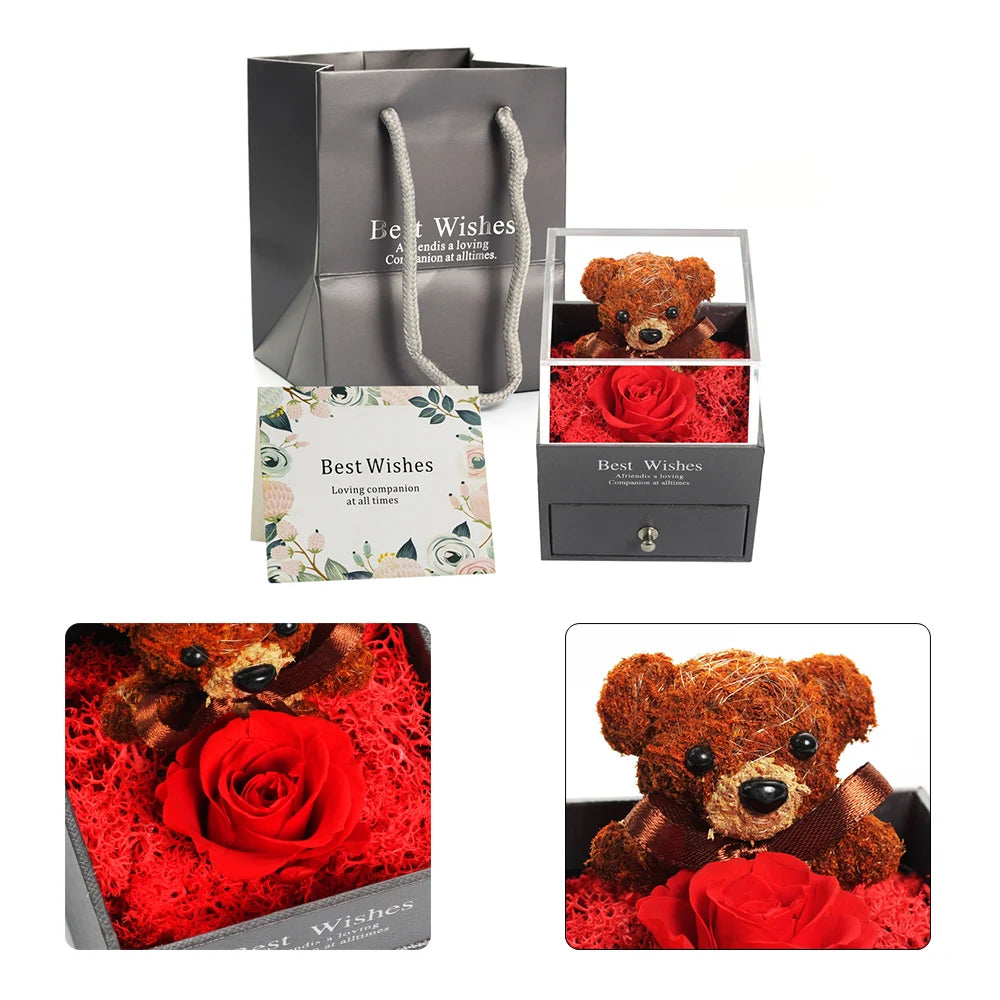 Flor de oso de musgo Real de peluche