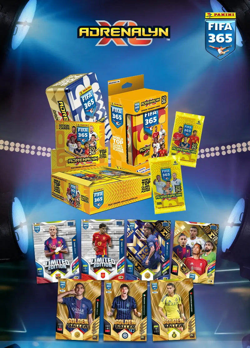 Tarjetas Coleccionables Panini 2026 FIFA 365 Adrenalyn XL