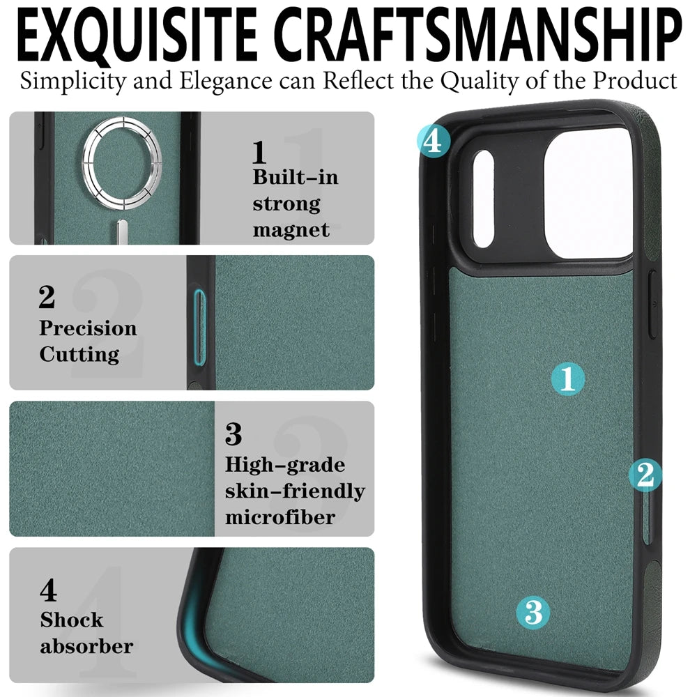 Funda magnética 2 en 1 para iPhone 17Air 17 Promax 16 Pro Max 15 Plus 14 13 12 16