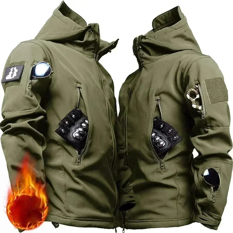 Traje de camuflaje grueso de invierno