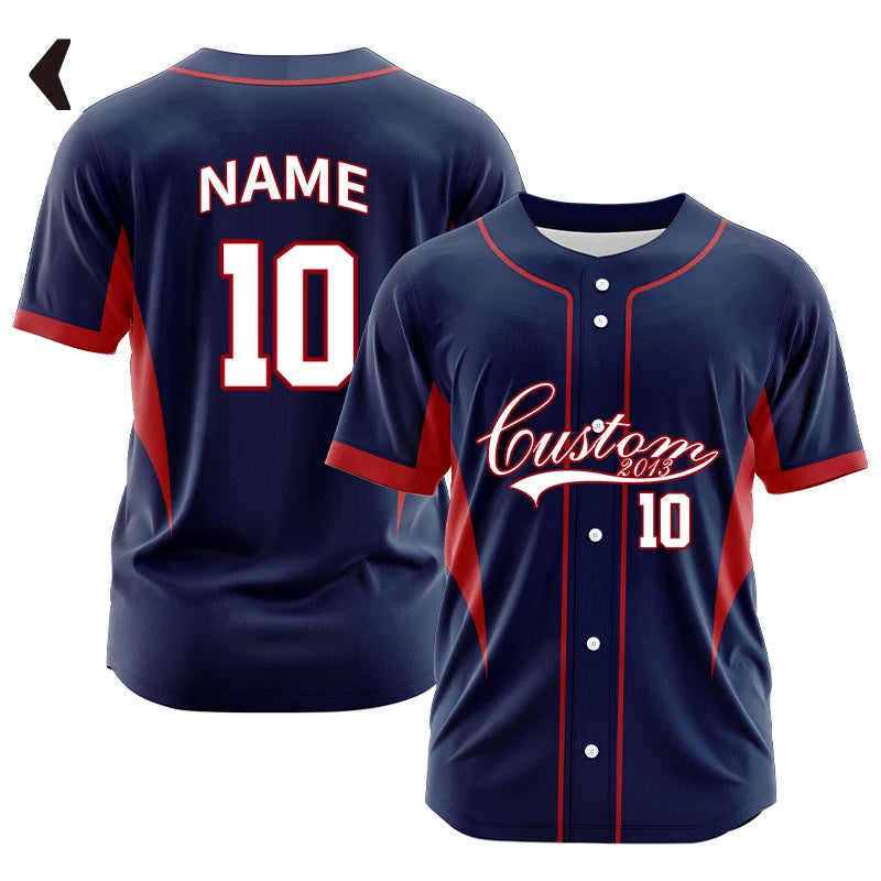 Camisetas de béisbol con botones personalizados