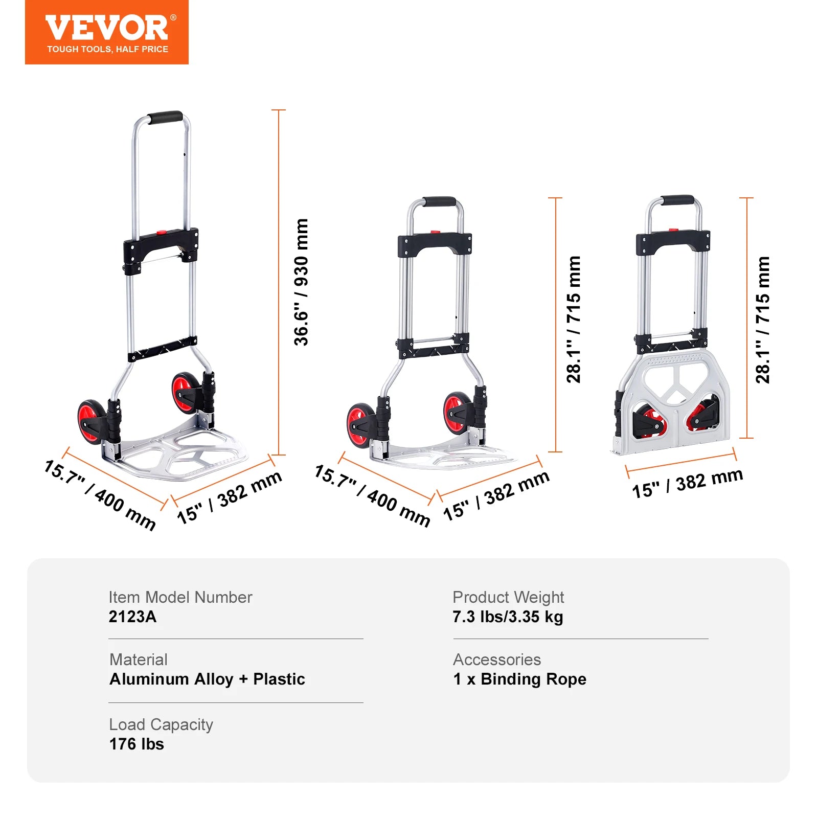 VEVOR Carretilla de Mano