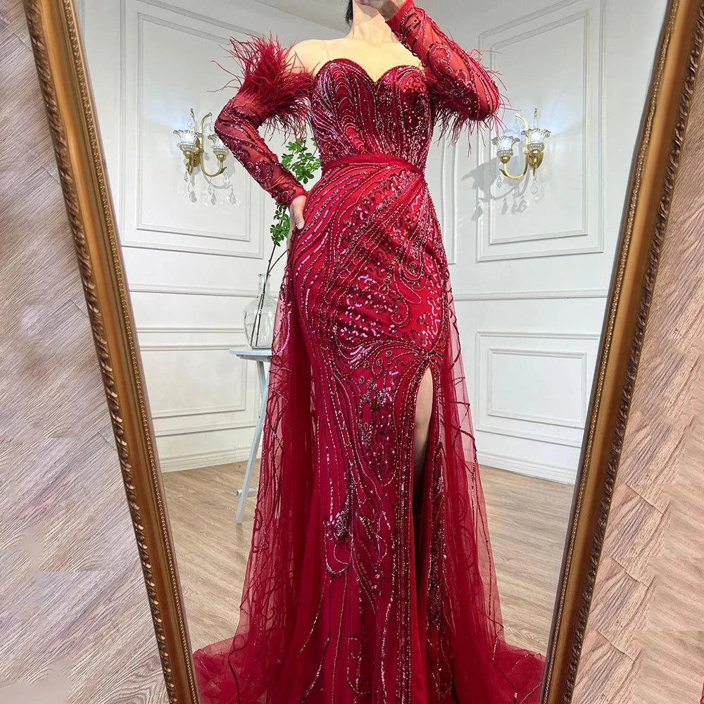 Vestido árabe de lujo sirena